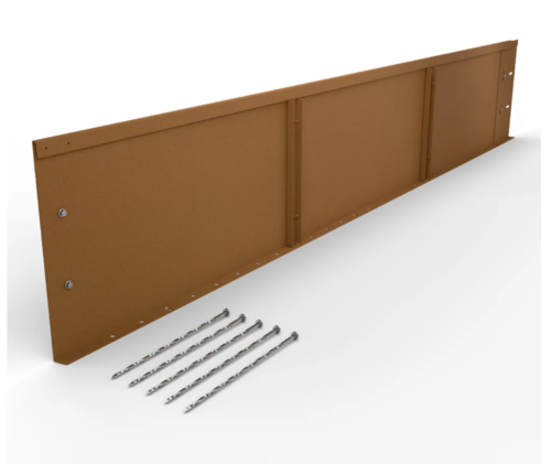 400mm x 2200mm Non Flexible Rigid Raised Garden Bed Edging Corten Steel