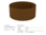 250mm x 600mm Corten Steel Weathered Circular Planter