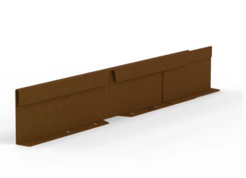 100mm Flexible FormlinePre manufactured Corner - Weather Steel