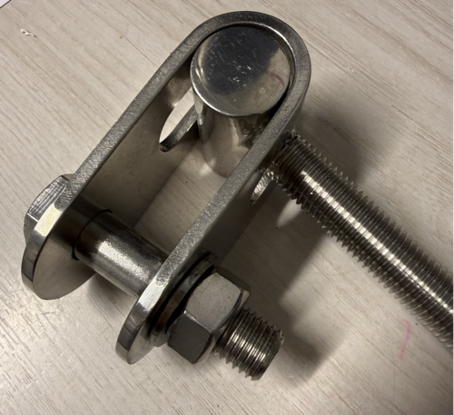 M16 Extended Toggle Bolt 500mm thread 316 Stainless Steel MBF 9000