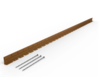 75mm x 2200mm Flexible Formline Landscape Garden Edging - Weathering Steel