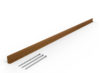 75mm x 2200mm Non Flexible Formline Landscape Rigid Garden Edging - Weathering Steel