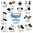 White T-Toggle Fasteners Canvas to Canvas SP4 eyelets