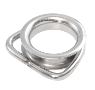 Dee Ring Buckle With Thimble All Sizes 316 stainless steel marine grade BL Rated