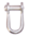 Dee Shackle 4mm slotted pin Throat Length 15mm Trawlers