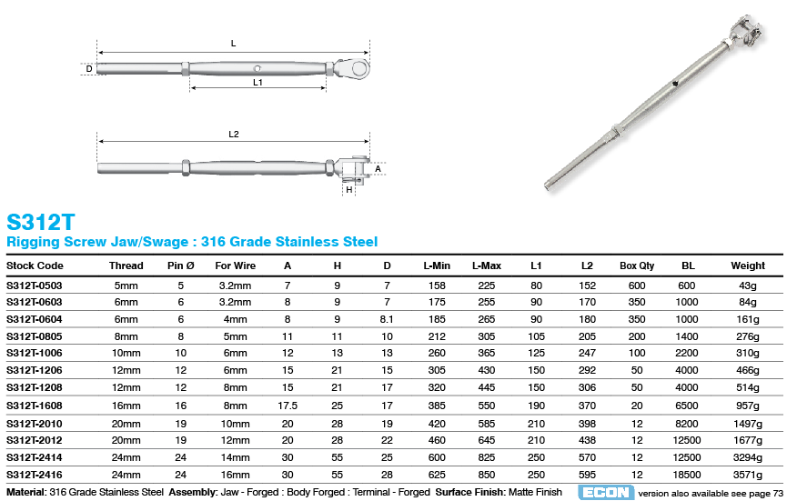 S312T_jaw_swage_rigging_screw_dimensions