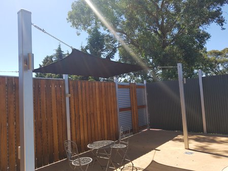 Thanks so much Suzi for sending in your photo's. Pictured is a 2x3m Black Shady Lady Shade Sail\\n\\n7/02/2017 2:48 PM