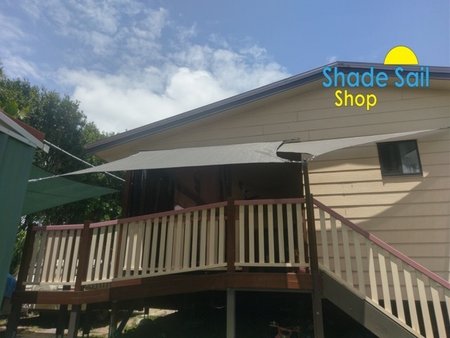 Thanks Suezy for your photo's. Using 2 of our shade sails to create this great look. Sizes 3x3.4.24m and 2.5x3m in grey in our Shady Lady range of Shade Sail. Looks fantastic!\\n\\n10/01/2017 1:31 PM