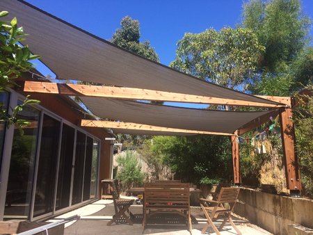 Shady Lady Grey shade sails 3x4m and 3x4x5m Great install by Ben. Thanks for your photo's\\n\\n22/12/2017 12:57 PM